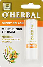 Парфумерія, косметика Зволожувальний бальзам для губ - O'Herbal Noisturizing Lip Balm Sunny Splash *