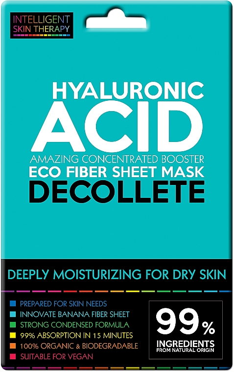 Експрес-маска для зони декольте - Beauty Face IST Extremely Moisturizing Decolette Mask Hyaluronic Acid — фото N1
