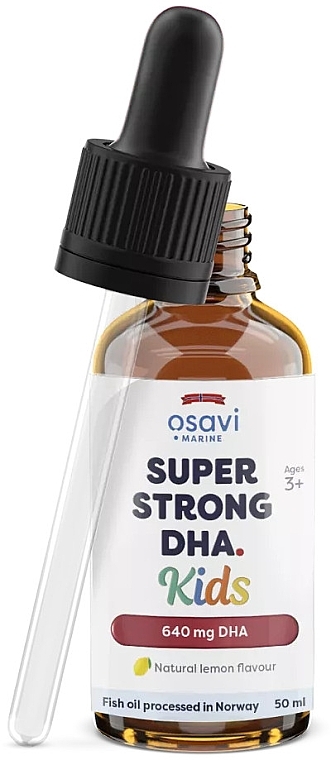 Харчова добавка зі смаком лимона, 640 мг - Super Strong DHA Kids, 640 mg — фото N3