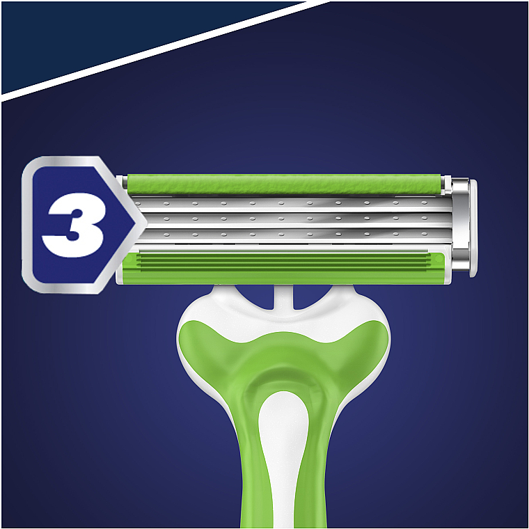 Набір одноразових станків для гоління, 3шт - Gillette Blue 3 Sense Care — фото N6