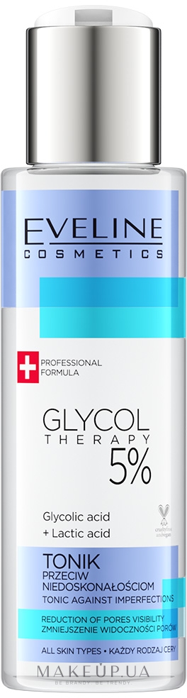Тоник для лица 5% - Eveline Cosmetics Glycol Therapy Tonik Przeciw Niedoskonałościom 5%  — фото 110ml