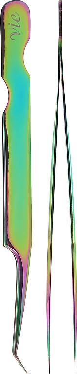 Пінцет тип L+ в тубусі, кольоровий - Vie De Luxe — фото N1