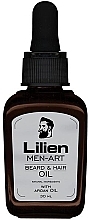 Масло для бороды и волос - Lilien Men-Art White Beard & Hair Oil — фото N1