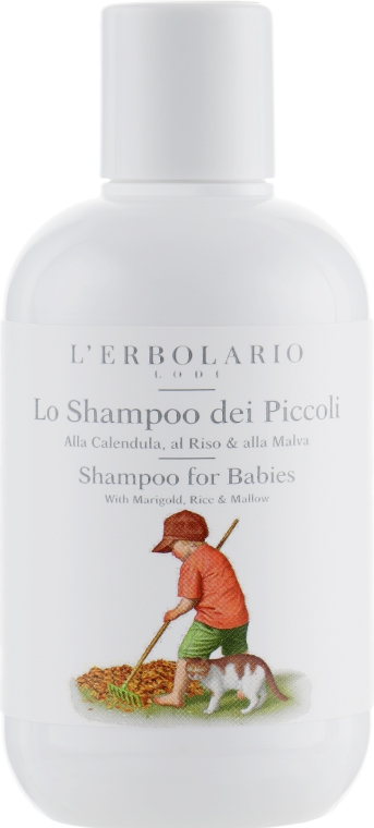 Шампунь дитячий "Календула, рис і мальва" - L'Erbolario Shampoo For Babies — фото N2