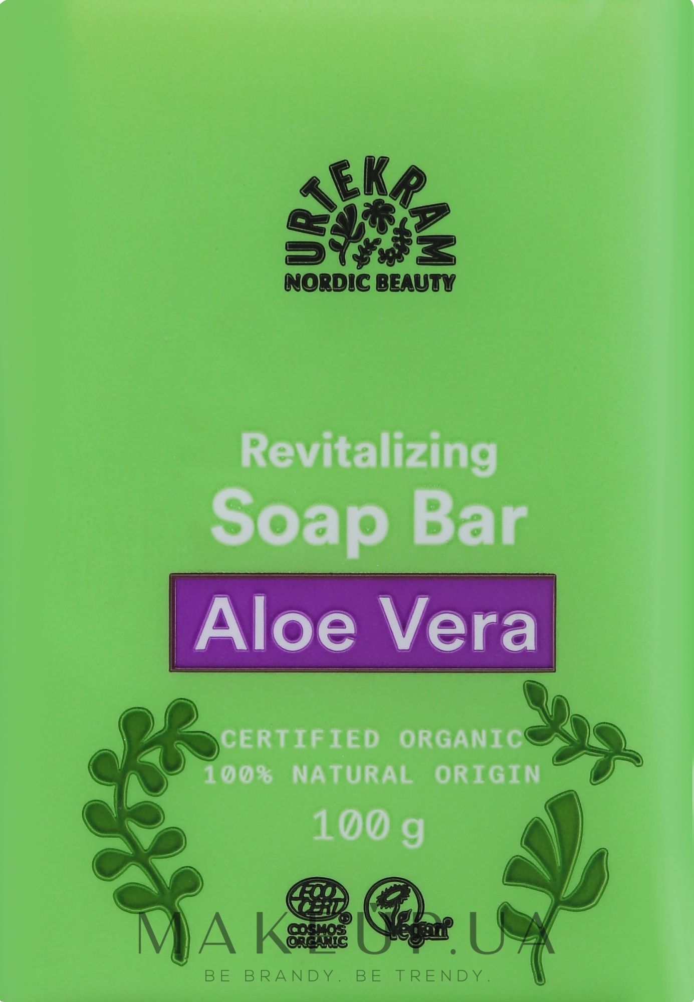 Восстанавливающее мыло "Алоэ вера" - Urtekram Regenerating Aloe Vera Soap — фото 100g