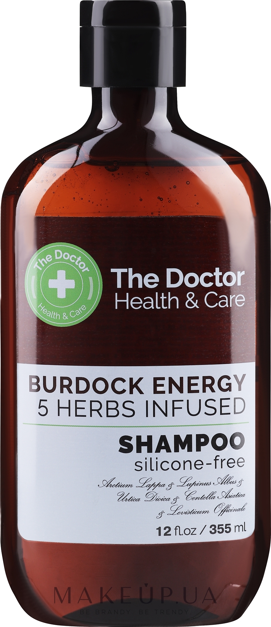 Шампунь "Реп'яхова сила" - The Doctor Health & Care Burdock Energy 5 Herbs Infused Shampoo — фото 355ml