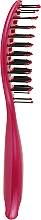 Овальная щетка для сушки и укладки волос 03201, розовая - Eurostil Vent Brush Curved — фото N3