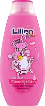Парфумерія, косметика Дитячий шампунь та піна для ванни 2в1 для дівчаток - Lilien Shampoo & Bath Girls