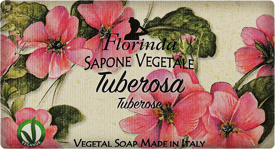 Мыло натуральное "Тубероза" - Florinda Tuberose Vegetal Soap — фото N2