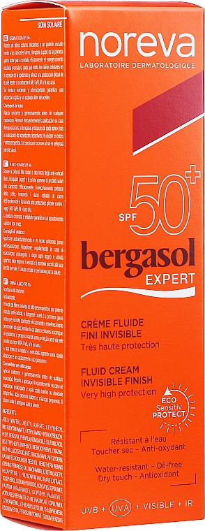 Солнцезащитный флюид - Noreva Laboratoires Bergasol Expert IFluid Cream Invisible Finish SPF50+ — фото N1