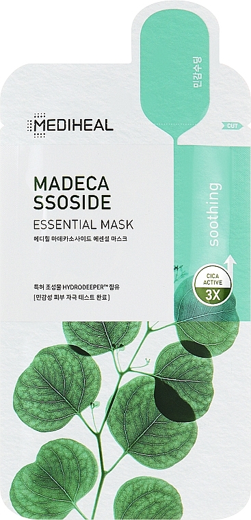 Маска для зміцнення водного бар'єру шкіри - Mediheal Madecassoside Essential Mask — фото N1
