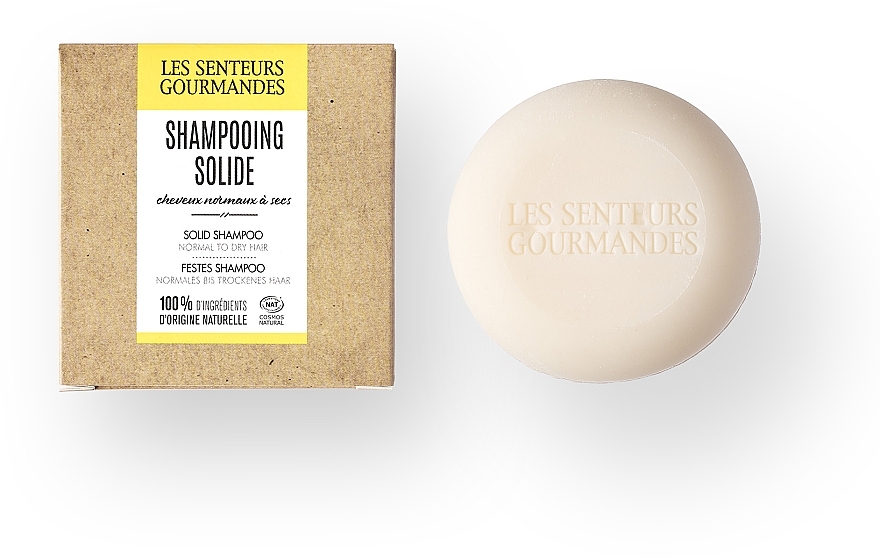 Твердый шампунь для сухих волос - Les Senteurs Gourmandes Solid Shampoo Normal To Dry Hair — фото N1