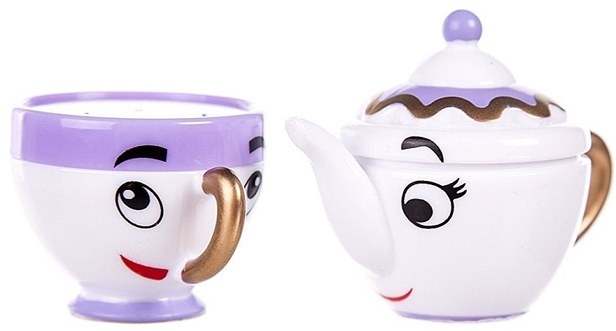 Набор бальзамов для губ - Mad Beauty Disney Mrs Potts & Chips Lip Gloss Duo (lipbalm/2pc) — фото N2