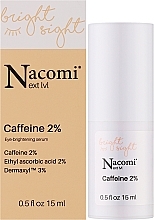 Освітлювальна сироватка для очей 2% кофеїну - Nacomi Next Level Caffeine 2% Eye Brightening Serum — фото N2