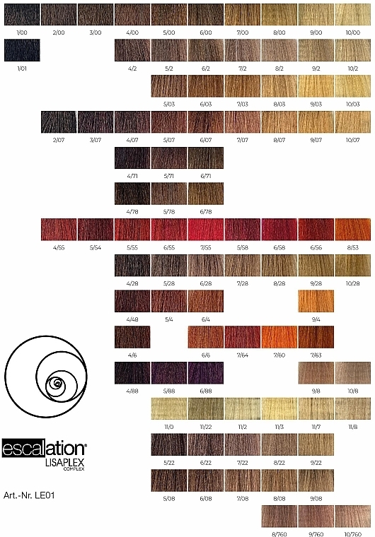 Крем-краска для волос - Lisap Escalation with Lispalex Complex Haircolor Cream — фото N3