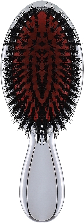 Расческа для волос 14x5,5x3,5 см, хром - Janeke Chromium Hair Brush — фото N1