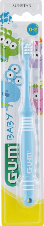 Зубная щетка "Baby", голубая - G.U.M Toothbrush — фото N1