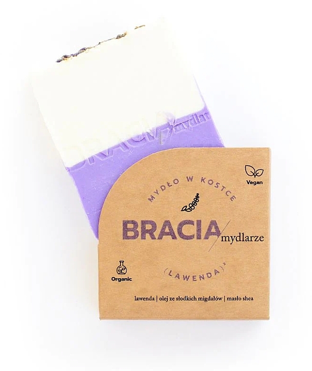 Тверде мило заспокійливе з лавандою - Bracia Mydlarze Solid Soap Lavender — фото N2
