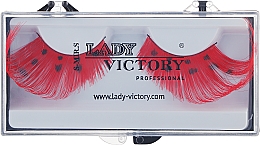 Духи, Парфюмерия, косметика Ресницы декоративные, накладные, красные - Lady Victory