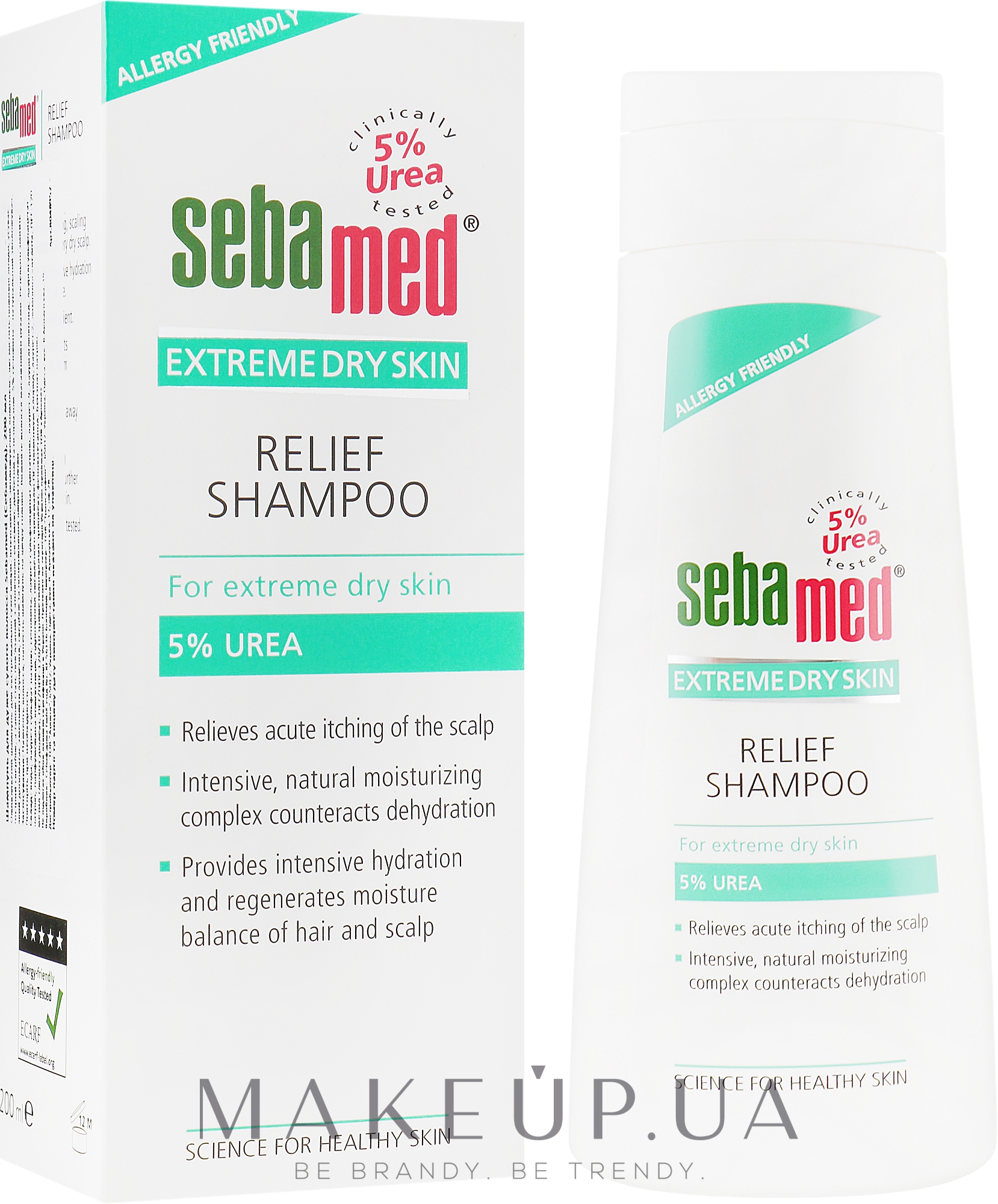 Шампунь для очень сухих волос - Sebamed Extreme Dry Skin Relief Shampoo 5% Urea — фото 200ml