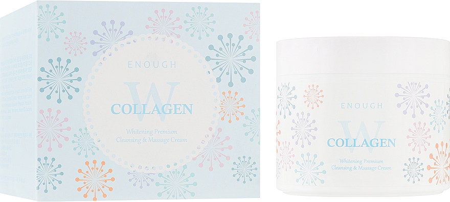 Массажный осветляющий крем с коллагеном для тела - Enough W Collagen Whitening Premium Cleansing & Massage Cream — фото N1