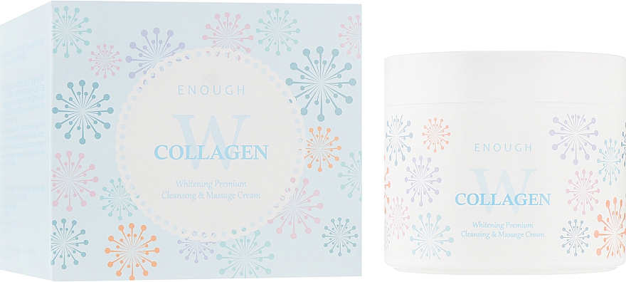 Масажний освітлювальний крем з колагеном для тіла - Enough W Collagen Whitening Premium Cleansing & Massage Cream — фото N1