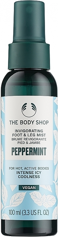 Бодрящий спрей для ног и стоп "Перечная мята" - Peppermint Invigorating Foot & Leg Mist — фото N1