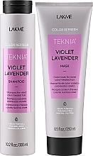 Набор - Lakme Teknia Color Refresh Violet Lavender (shmp/300ml + h/mask/250ml) — фото N2