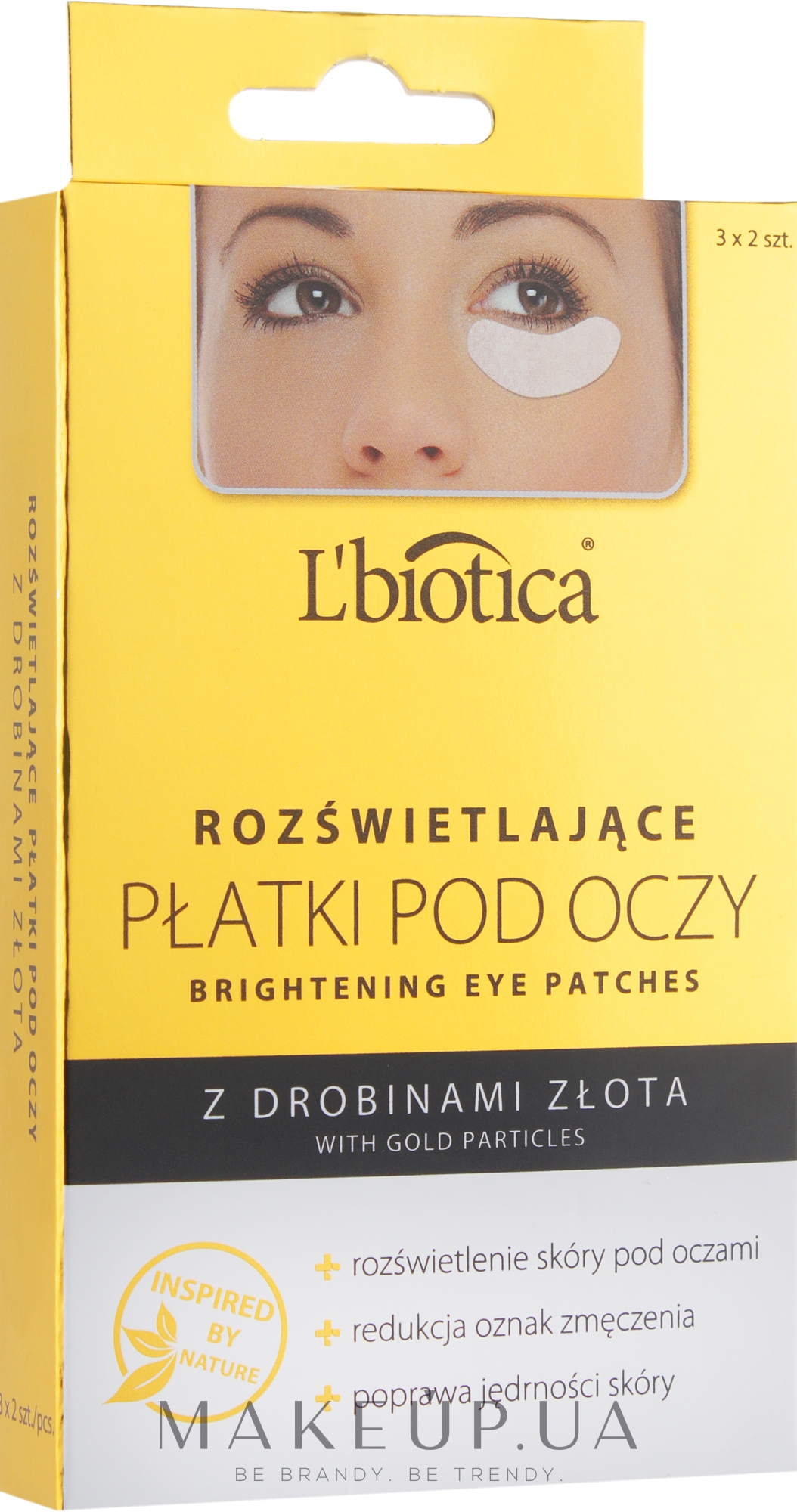 Коллагеновая маска-патч под глаза - L'biotica Home Spa Peel-off — фото 3шт