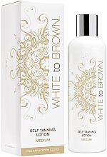 Духи, Парфюмерия, косметика Лосьон для загара - White To Brown Self Tanning Lotion