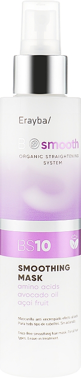Маска для випрямлення волосся - Erayba Bio Smooth Organic Straightener Smoothing Mask BS10