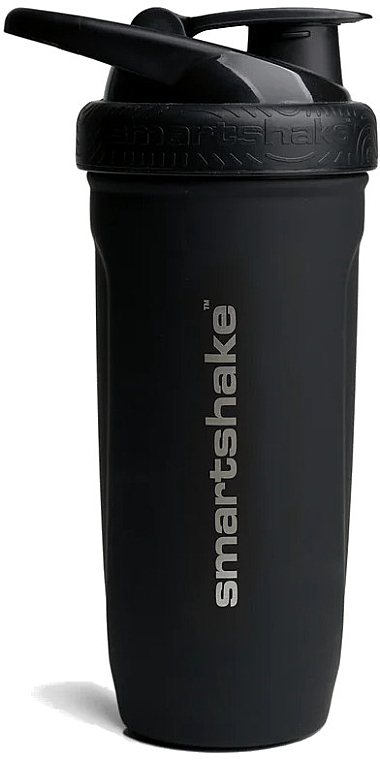 Шейкер, 900 мл - SmartShake Reforce Stainless Steel Black — фото N1