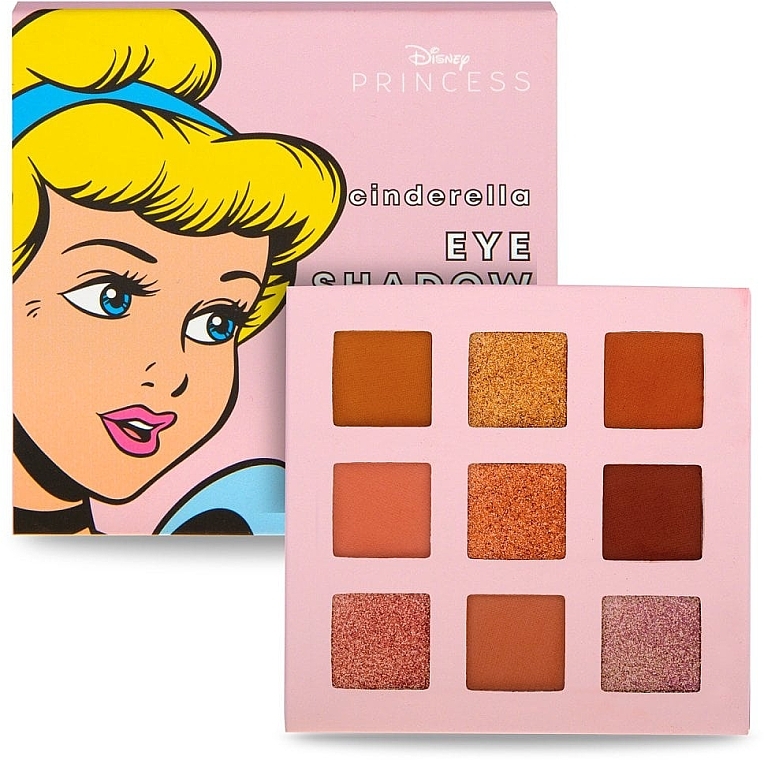 Палетка тіней для повік "Попелюшка" - Mad Beauty Disney POP Princess Mini Cinderella Eyeshadow Palette — фото N2