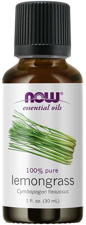 Эфирное масло лемонграсс - Now Foods Essential Oils 100% Pure Lemongrass — фото N1