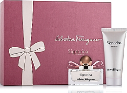 Духи, Парфюмерия, косметика Salvatore Ferragamo Signorina - Набор (edp/50ml + b/lot/100ml)