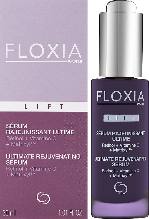 Омолаживающая сыворотка для лица - Floxia Lift Ultimate Rejuvenating Serum Retinol + Vitamine C + Matrixyl — фото N2