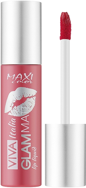Жидкая матовая помада для губ - Maxi Color Viva Italia Glam Matt Lip Liquid