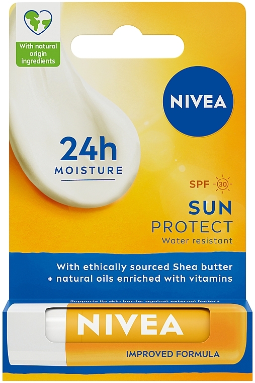 Сонцезахисний бальзам для губ - NIVEA Sun Protect Lip Balm SPF 30 — фото N1