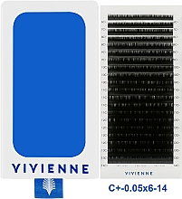 Парфумерія, косметика Накладні вії "Elite", чорні, 20 ліній (mix, 0,05, С + , 6-14) - Vivienne