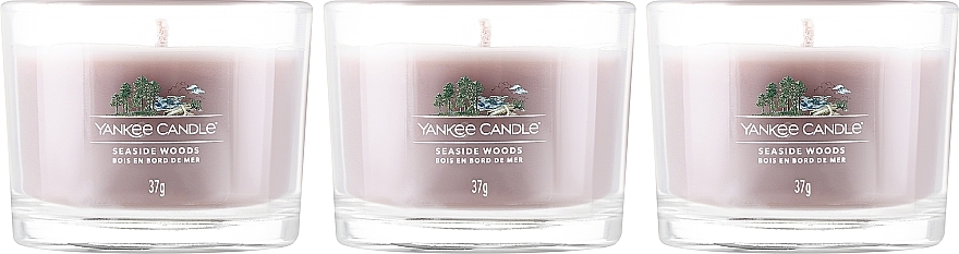 Набор - Yankee Candle Seaside Woods (candle/3x37g) — фото N2