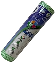 Универсальные салфетки, спанлейс, зеленая волна, 25x30 см, 30 шт. - Aquasoft Woodpulp Wipes  — фото N4