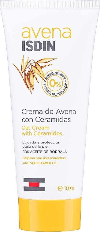 Вівсяний крем з керамідами для обличчя та тіла - Isdin Avena Oatmeal Cream With Ceramides — фото N1