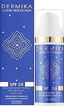 Колагеновий захисний антивіковий денний крем - Dermika Luxury Neocollagen SPF50 — фото N2