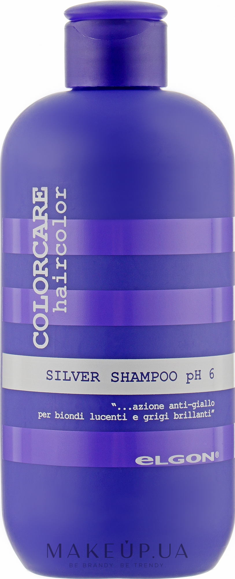 Шампунь, який нейтралізує жовтизну - Elgon Colorcare Silver Shampoo — фото 300ml