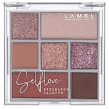 Духи, Парфюмерия, косметика УЦЕНКА Палетка теней для век - LAMEL Make Up Selflove Eyeshadow Palette *