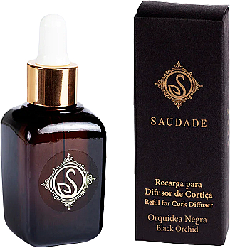 Ароматическое масло для дома "Черная орхидея" - Essencias De Portugal Saudade Refill For Cork Diffuser Black Orchid (сменный блок) — фото N1