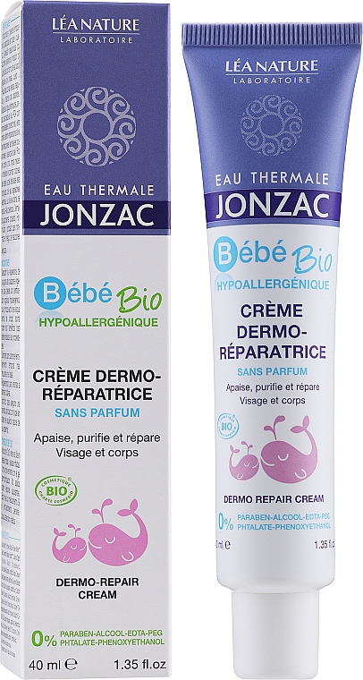 Дитячий крем для відновлення шкіри - Eau Thermale Jonzac Baby Dermo-Repair Cream — фото N2