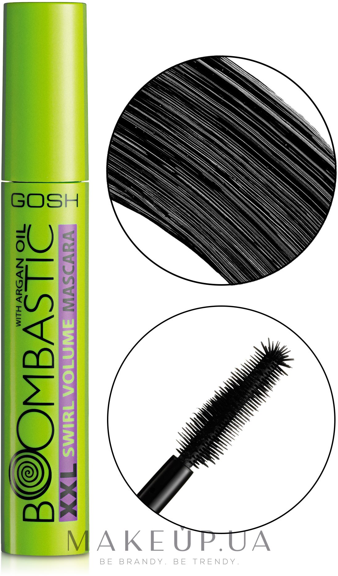 Туш для вій - Gosh Boombastic XXL Swirl Volume Mascara — фото 002 - Carbon Black