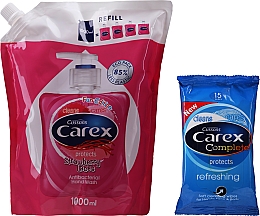 Духи, Парфюмерия, косметика Набор - Carex (soap/1000ml + wipes/15pcs)