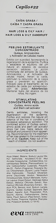 Пилинг-концентрат для жирной кожи против выпадения волос - Eva Professional Capilo Vitalikum Peeling #22 — фото N3